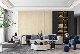 嘉峪关轻奢风格-客厅