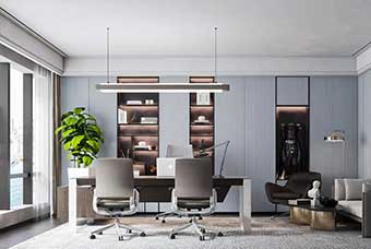 嘉峪关轻奢风格-书房