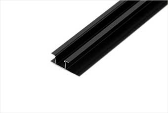 嘉峪关航空纤维墙咔铝合金带灯中条（哑黑氧化）