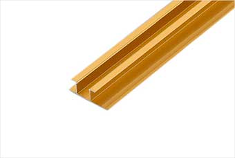 嘉峪关航空纤维墙咔铝合金带灯中条（钛金氧化）