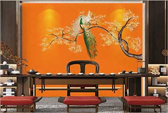 嘉峪关森佰汇航空纤维墙咔（春花秋月）